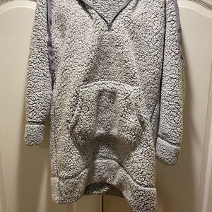 Aparis Gray Textured Knit Sweater